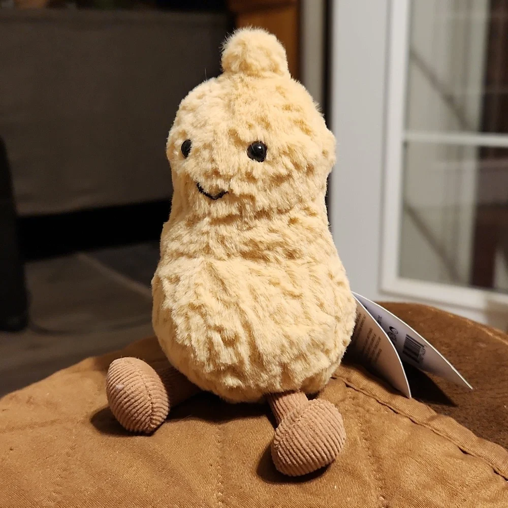 Jellycat AMUSEABLE PEANUT Soft Plush Toy 6x3" BNWT Authentic - Picture 2 of 4